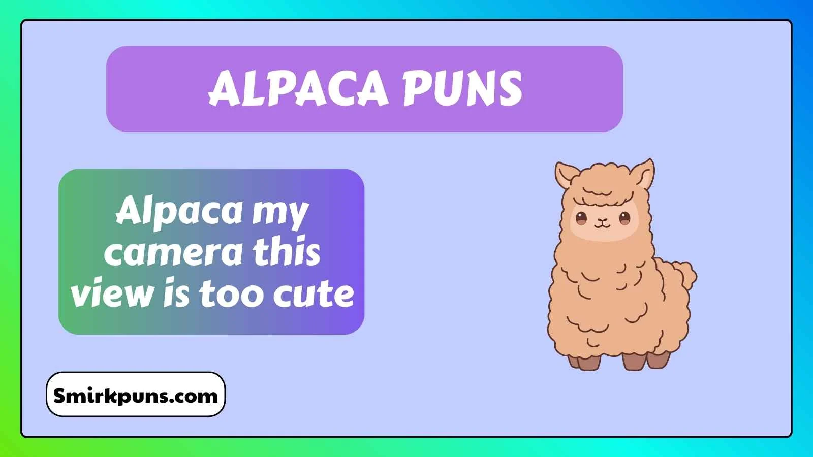 Alpaca puns