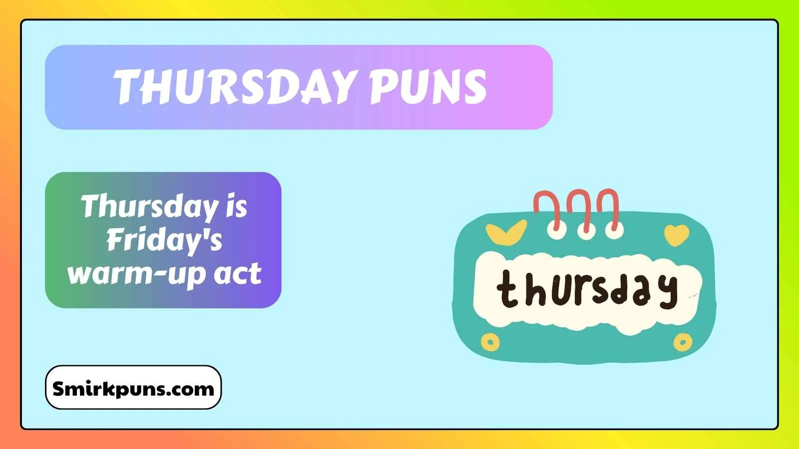 Thursday puns